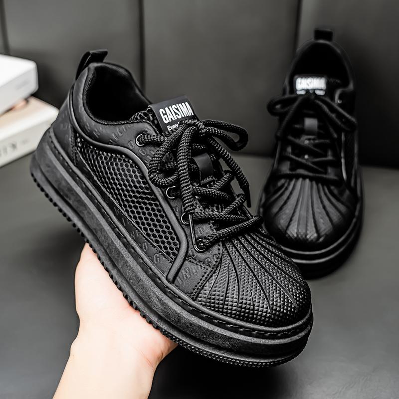 Men's Fashion Summer Casual Low Top Skateboarding Shoes Boys Comfortable Sneakers Male Students Trending Soft Sole Classic Breathable Gym Non-slip