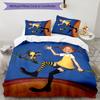 Pippi Longstocking 3pcs Bedding Set Duvet Cover Closure Includes 1 Duvet Cover & 2 Pillowcases for All Seasons Bedroom Home Dorm Decor