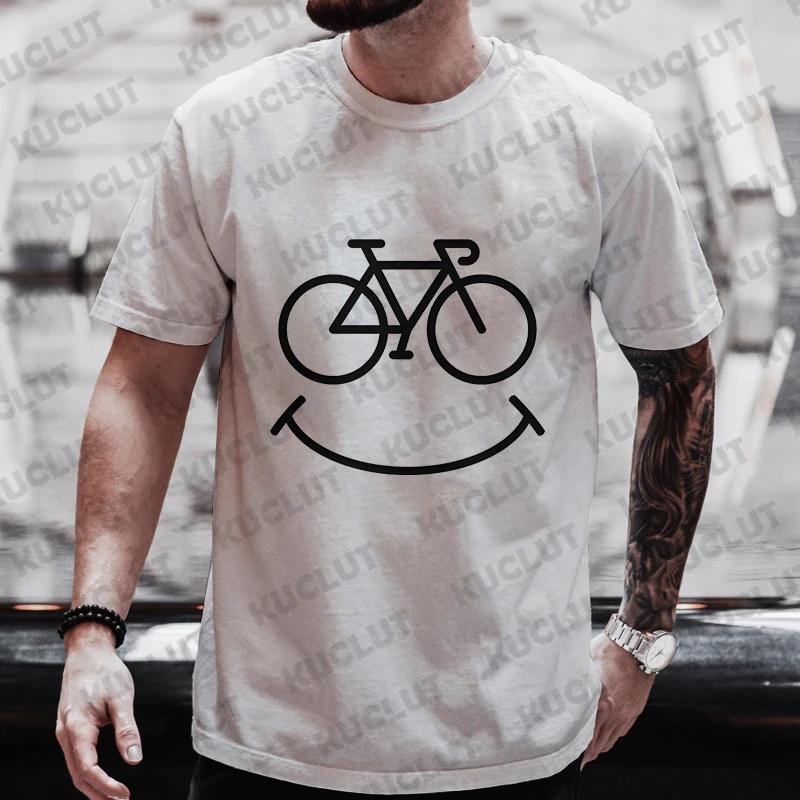 Bike Lines Cycling T-shirts Men's Street T-shirt Summer Fashion Men Women Casual T-shirt Streetwear Aesthetic Hipster Tshirt Top