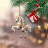 Horse Acrylic Pendant 2D Car Mirror Charm Fashionable Bag Keychain DIY Crafts Art Gift for Equestrian
