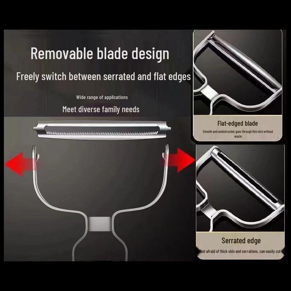 Stainless Steel Wide Mouth Slicer & Peeler for Vegetables & Meat Rolls