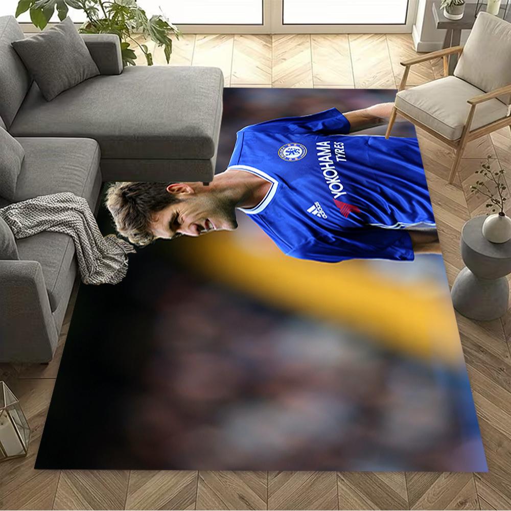 Chelsea Fc Player Action Floor Rug Office Rug Design for Playrooms Dining Room Bedrooms Hallway Antislip Carpet Office home decor