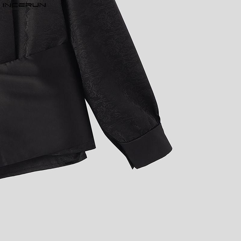 INCERUN Женские кроп-топы с глубоким V-образным вырезом, длинным рукавом, цветочным пэчворком, перекрещивающиеся спереди, повседневные, элегантные