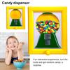 Candy Dispenser Mini Gumball Machine In Frame Kids Adults Tabletop Candy Dispenser Machine for Candies Nuts Dog Cat Treats