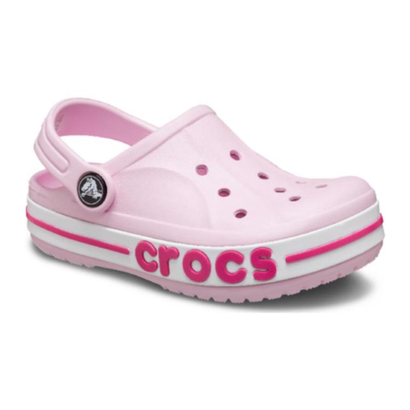 Crocs Bayaband Удобные и Универсальные Нескользящие Дышащие Детские Сандалии Розовые Детская Модель