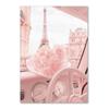 Pink Modern City Wall Art Poster Print Flower Balloon Fashion Paris Tower Canvas Painting Decoration Picture for Home Decor Art