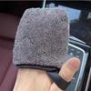 Car Paint Cleaning Wash Mitts Auto Interior Leather Decontamination Gloves Polyester Detailing Tool For Leather Seat Door