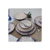 Royal 24 Piece Dinner Set For 6 People - Patterned Cobalt Mesh