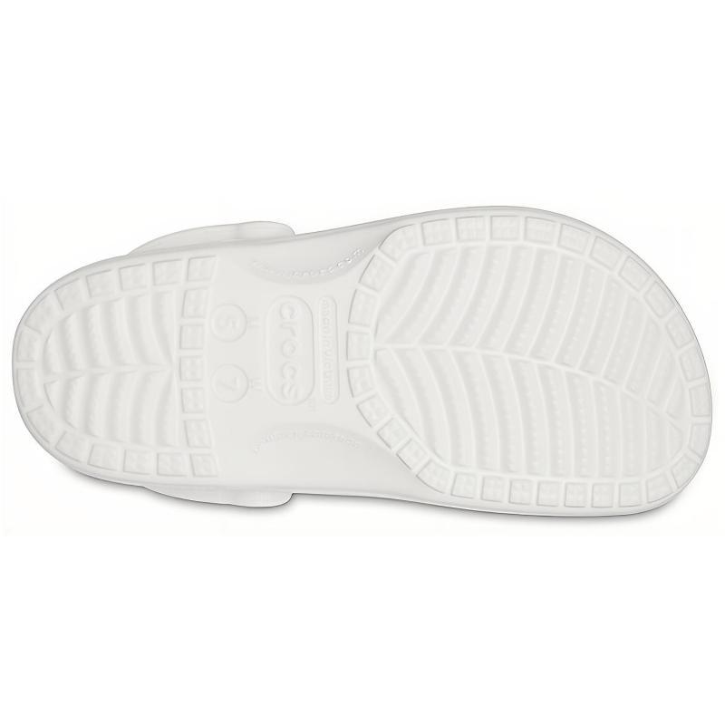 Crocs Бая Удобные Износостойкие Дышащие Шлепанцы Унисекс Белые
