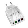 Многопортовое PD-зарядное устройство с 3 портами USB Type-C, адаптер быстрой зарядки, компактное дорожное зарядное устройство для iPhone, безопасная защита