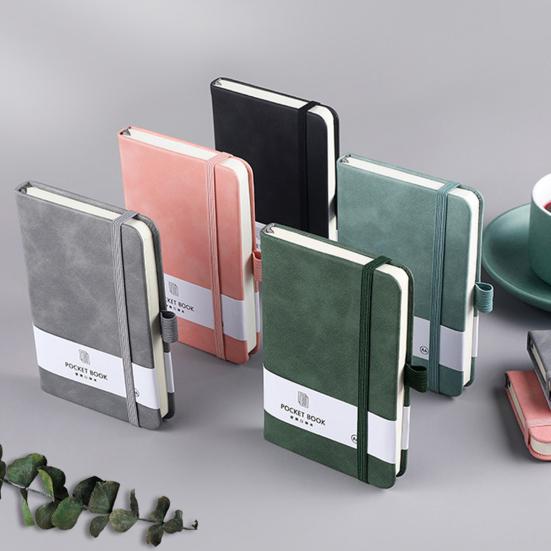 Блокнот Стильный портативный дневник с эластичным ремешком Компактный блокнот для записей для домашнего офиса