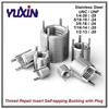 5pcsUNC UNF1/4 5/16 3/8 7/16 1/2Stainless Steel Thread Repair Insert Self-tapping Bushing with Plug Screw Sleeve Nut Lock Insert