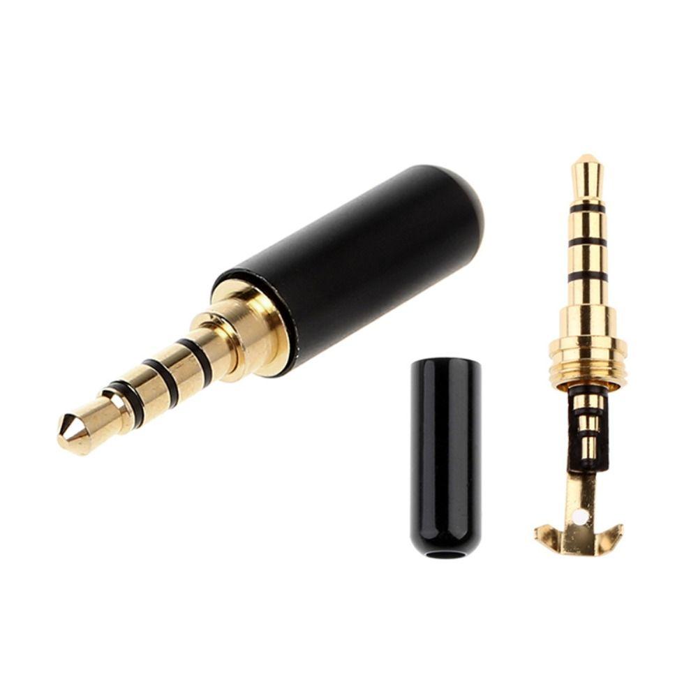 Repair 4 Poles DIY AUX 3.5 Jack Adapter 3.5mm Male Plug 3.5mm Audio Connector Headphone Jack Plug