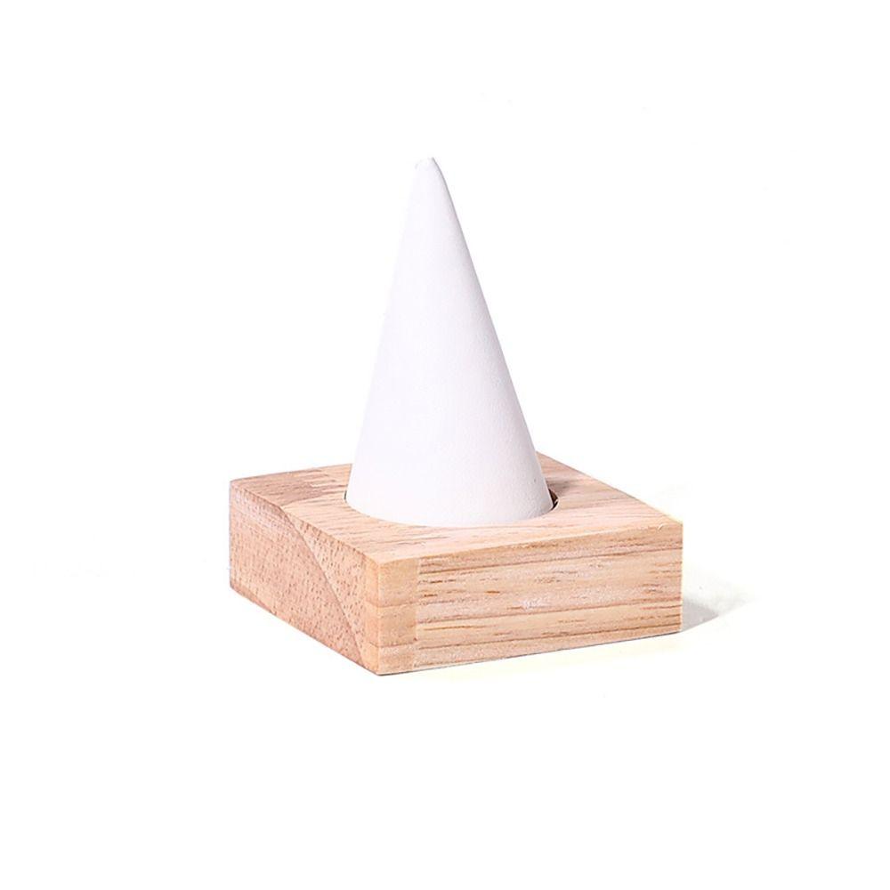 Storage Rack Flannelette Rings Display Stand Multiple Size Wooden Rings Organizer Finger Ring