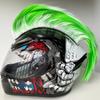 Mohawk Helmet Paric Motorcycle Heads Decorations Parics Cockscomb Motocross Full Face Off Road Head Decoration Hair Sticker Paste