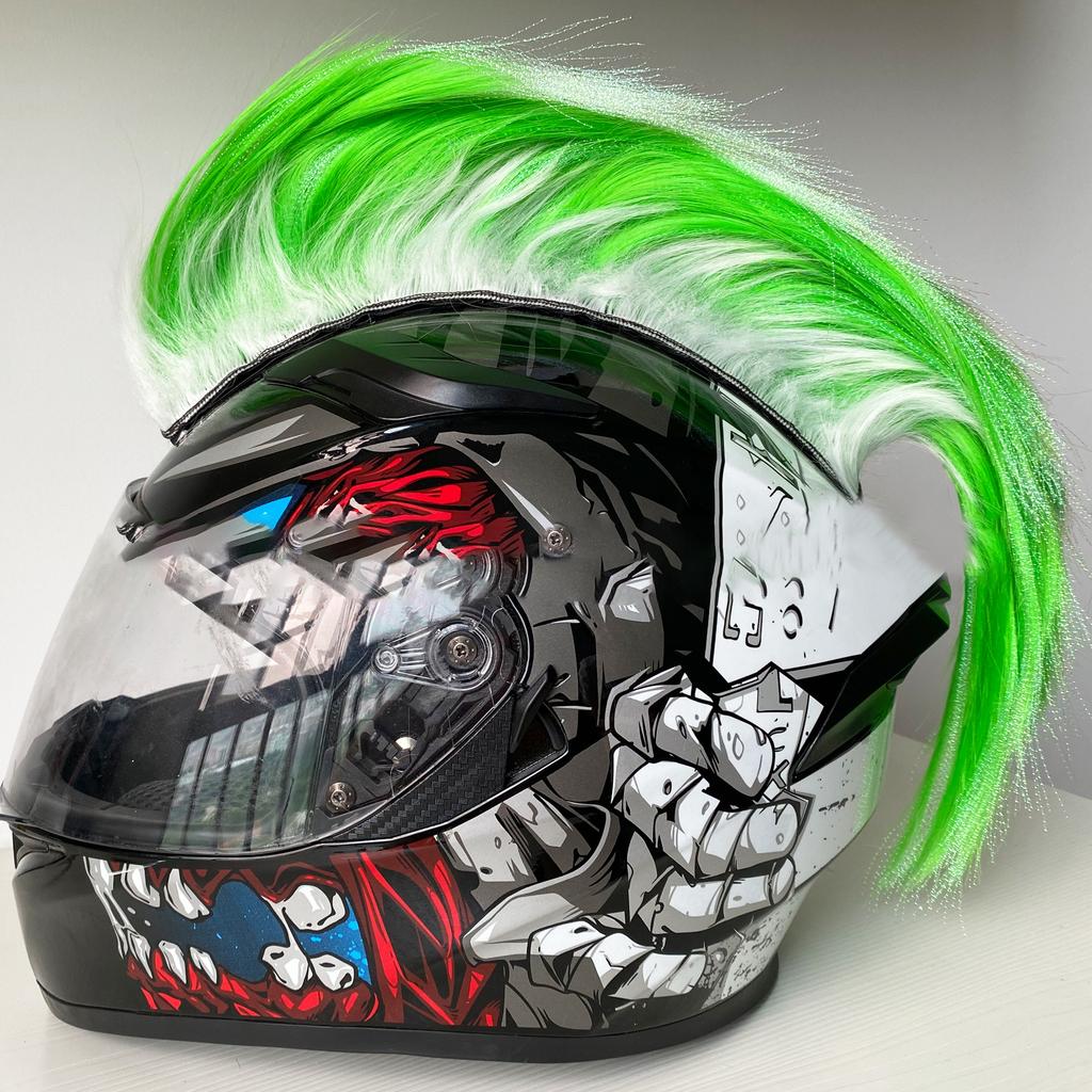 Mohawk Helmet Paric Motorcycle Heads Decorations Parics Cockscomb Motocross Full Face Off Road Head Decoration Hair Sticker Paste