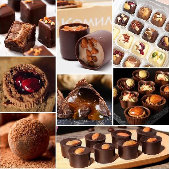 Силиконовая форма для мармеладных конфет, 88 полостей, легко моется, антипригарная форма для шоколадных трюфелей, закусок, пралине, форма для желе и карамели