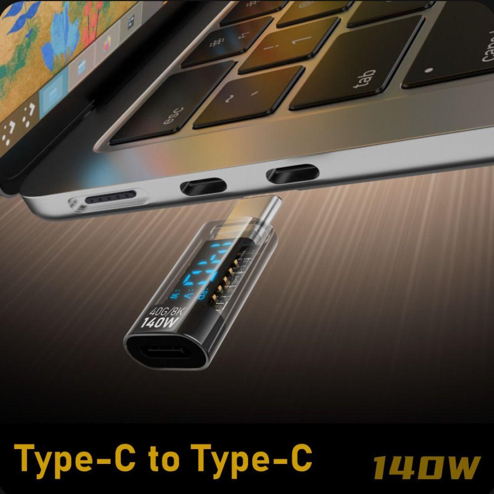 PD 140W USB-C адаптер цифровой светодиодный дисплей измеритель мощности тестер для iOS конвертер мобильный телефон