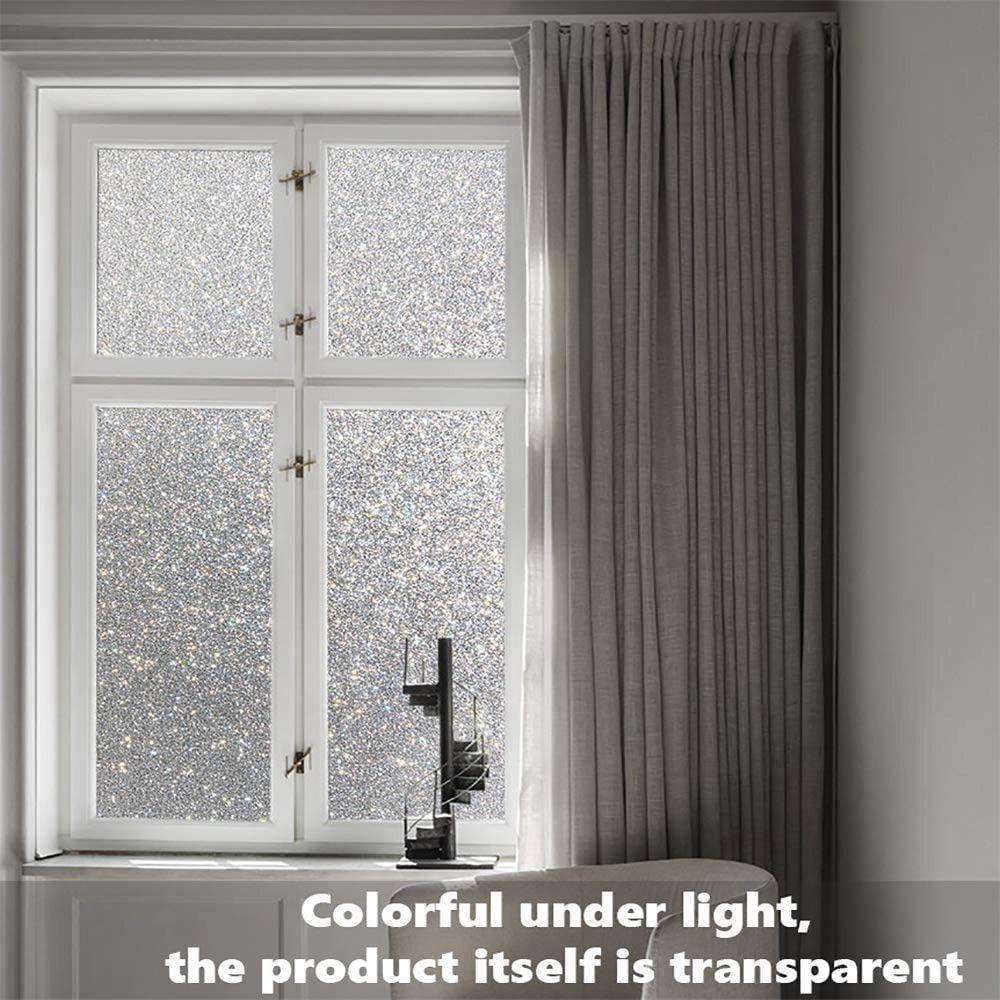 1Roll Self-Adhesive Window Stickers Privacy Protection Privacy Sticker for Home Bedroom Bathroom
