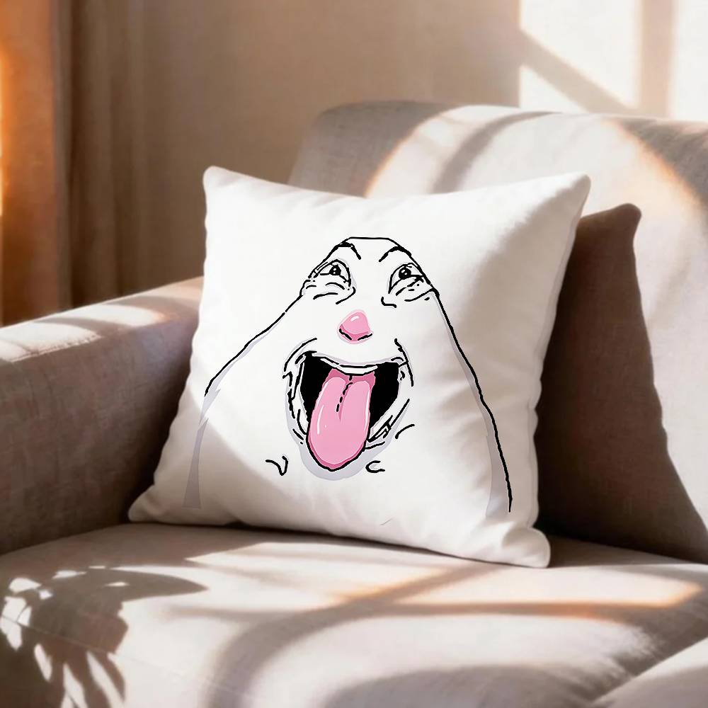 FUNNY HHamster Caveman Pillow Case Pattern Printed Pillowcase For Living Room Sofa Cushion Cover