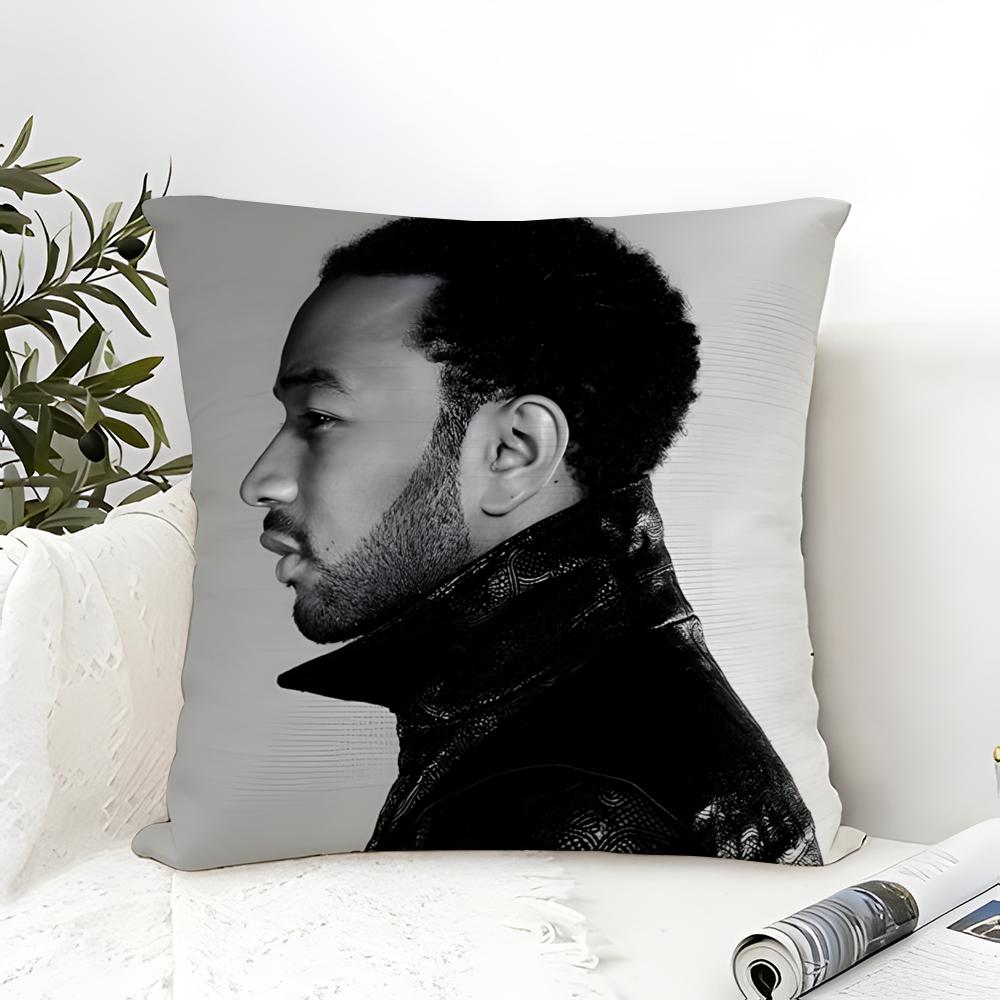 Classic singer Jjohn LlegendS Pillow Case Cotton Linen Fabric Square Zipper Pillowcase Home Decorative Living Room