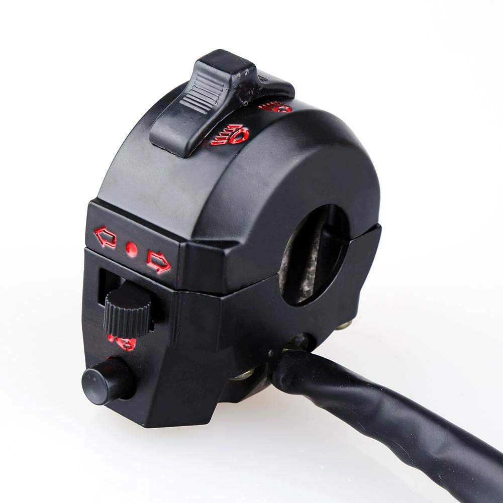 Переключатель сигнала поворота мотоцикла Переключатель управления мотоциклом Левый переключатель мотоцикла 22 мм Сигнал поворота дальнего света Сигнал поворота Управление звуковым сигналом Мотоциклетная рука