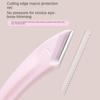 Curved Moon Shaped Curved Eyebrow Trimmer Facial Hair Razor Curved Eyebrow Shaper Shaver   Girls
