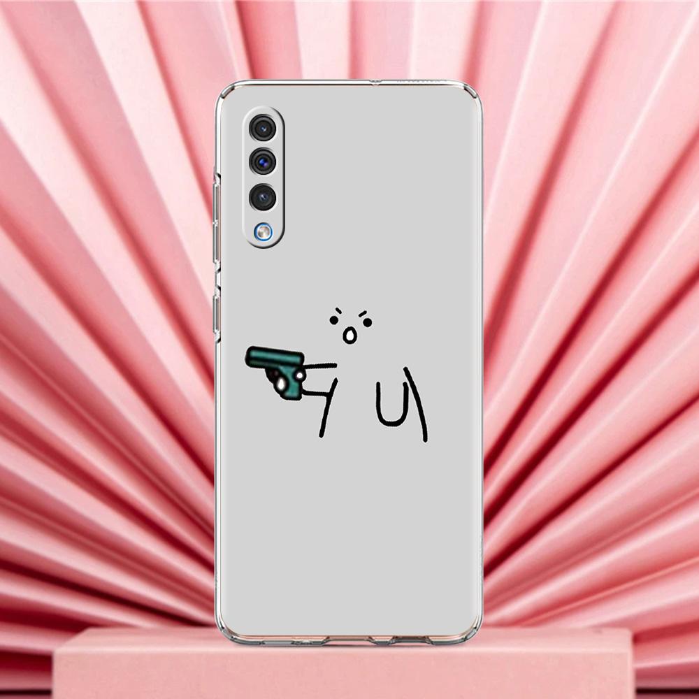 Чехол для телефона Samsung A56 A36 A26 A24 A16 A14 A12 A32 A50 A70 A22 A40 A34 A54 A42 A52 5G A06 Чехол Милый Спичка Мужчина Пара