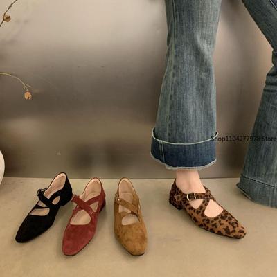 Модная LUCKYYS Осенняя Женская Обувь на Плоской Подошве Модная С Круглым Носком Слипоны Женская Элегантная Обувь Мэри Джейн Мягкий Плоский Каблук Уличная Платье Балетки