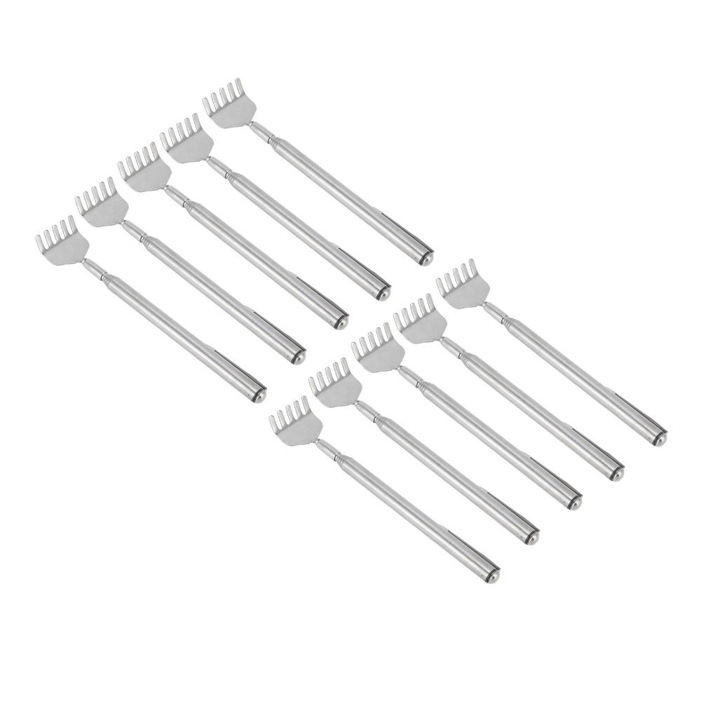 10Pcs with Pen Clip Back Scratcher Stainless Steel Itch Relief Tool Handheld Massager  Back Itching
