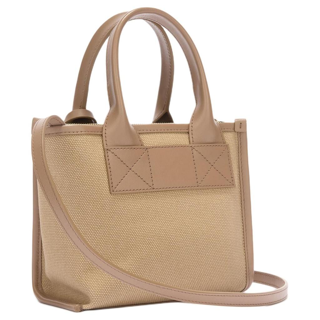 Furla Fabric With Calfskin Handbag Mini Women's Natural Toffee WB02068-BX2093-4947S