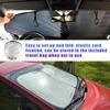 Kewucn 2 PCS Car Windshield Sun Shade, Foldable Sunshade For Front Window And Interior Protection, Windshield Shade For Sun Heat And UV Rays, Black