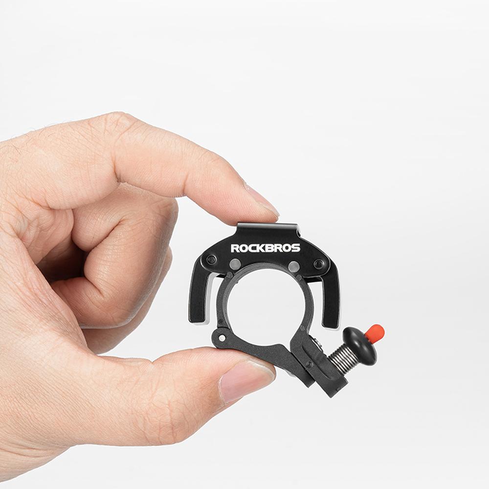 C-shaped bicycle bell - black