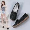 Women's Kilted Loafers Leather Driving Moccasins Comfort Flats Casual Slip On Nurse Minimalist Summer Maternity Shoes for Mother