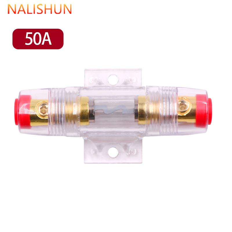 Car Audio Inline Fuse Holder 20A 30A 40A 50A 60A 80A 100A Circuit Breaker for Car Stereo Subwoofer Amplifier Refit Accessories Circuit Breaker 6