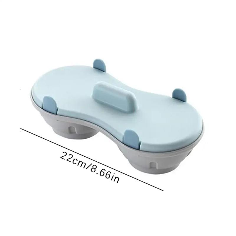 Microwave Double Egg Poacher Maker Poached Eggs Cooker Steamer Dishwasher Heat Resistant Microwave Egg Poacher Kitchen Gadget
