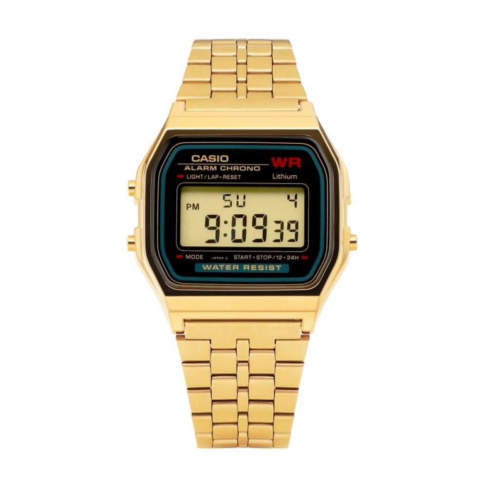 Casio A159wgea 1df A159wgea 1 Цифровые Квадратные Винтажные Ретро Общественные Металлические Часы