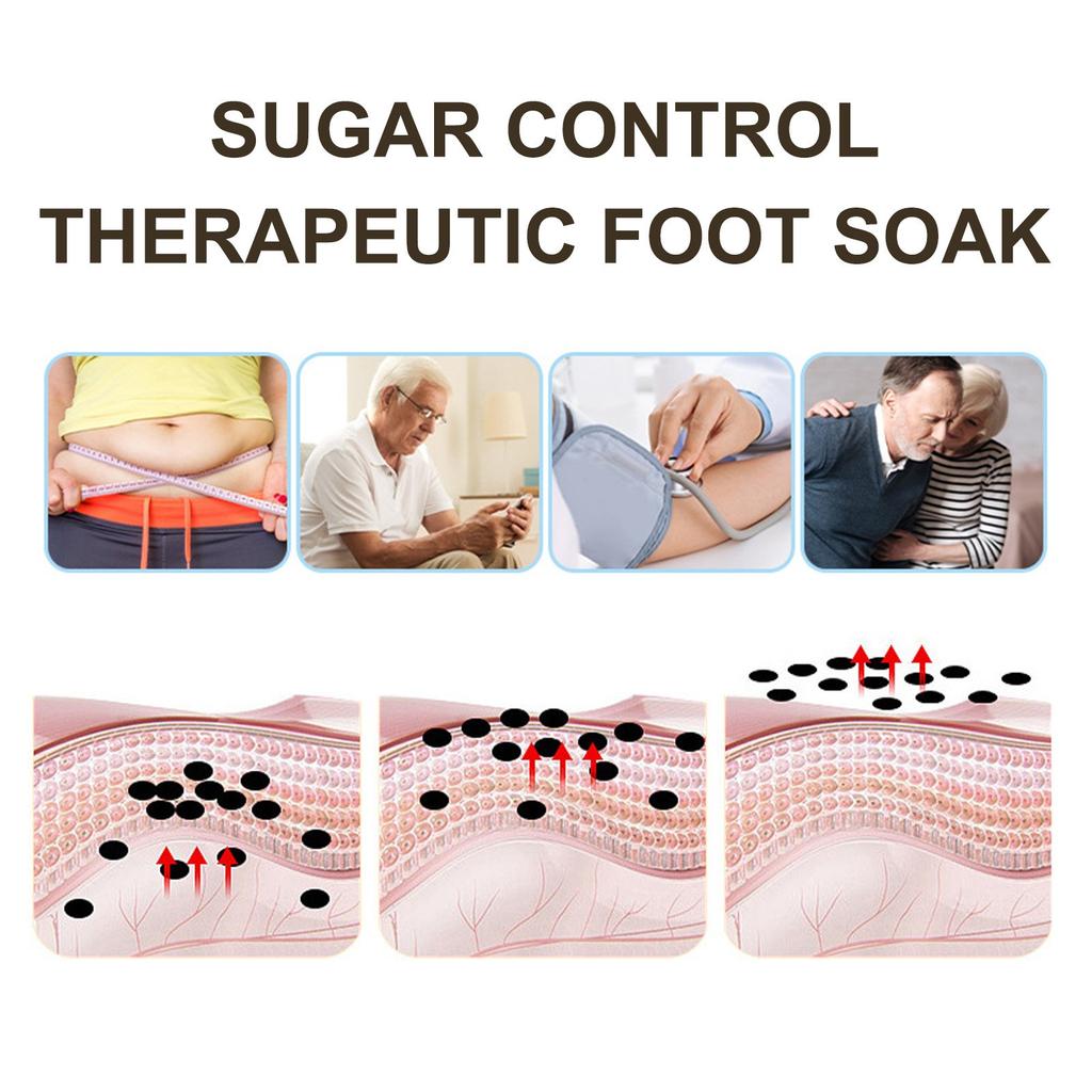 Sugar Control  Foot Bath Bags, Sugar Control  Healthy Foot Bath Spa Soak Natural Safe And Easy To Use10pc