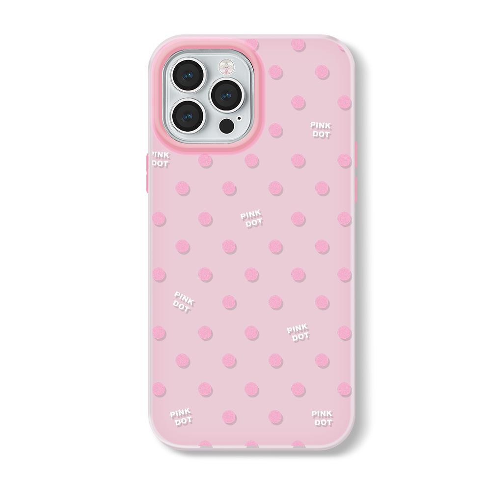 Чехол Zhitai Polka Dot Jelly для iPhone 12-16, 14 Pro Max и X Series