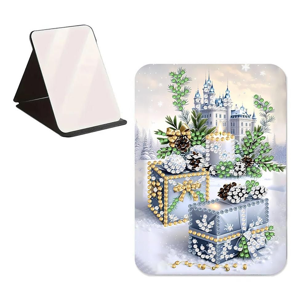 Алмазная мозаика своими руками, блестящее зеркало с кристаллами, стразы специальной формы, косметическое зеркало, настольное зеркало для путешествий на открытом воздухе, походов, пикника