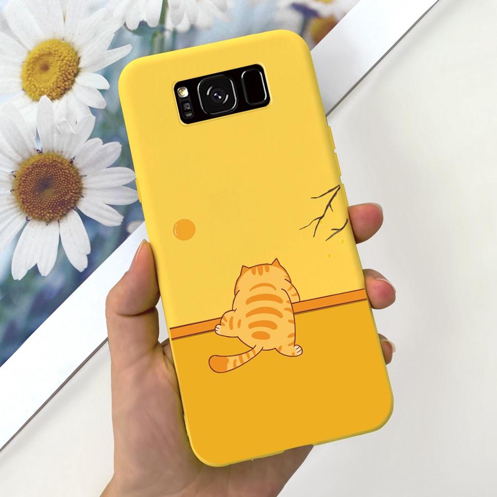 For Samsung Galaxy S8+ 6.2" Case Space Planet Cute Cat Soft Silicone Cover For Samsung S8+ S8 Plus S8 Bumper Phone Case Fundas