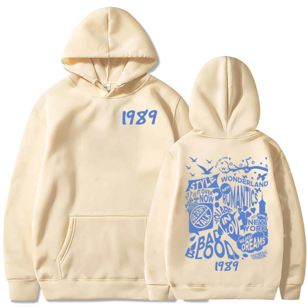 Осень Тейлор 1989 Толстовка с капюшоном 1989 Музыкальный альбом Толстовка Lover Gift Swift Пуловер Топ Повседневная уличная одежда
