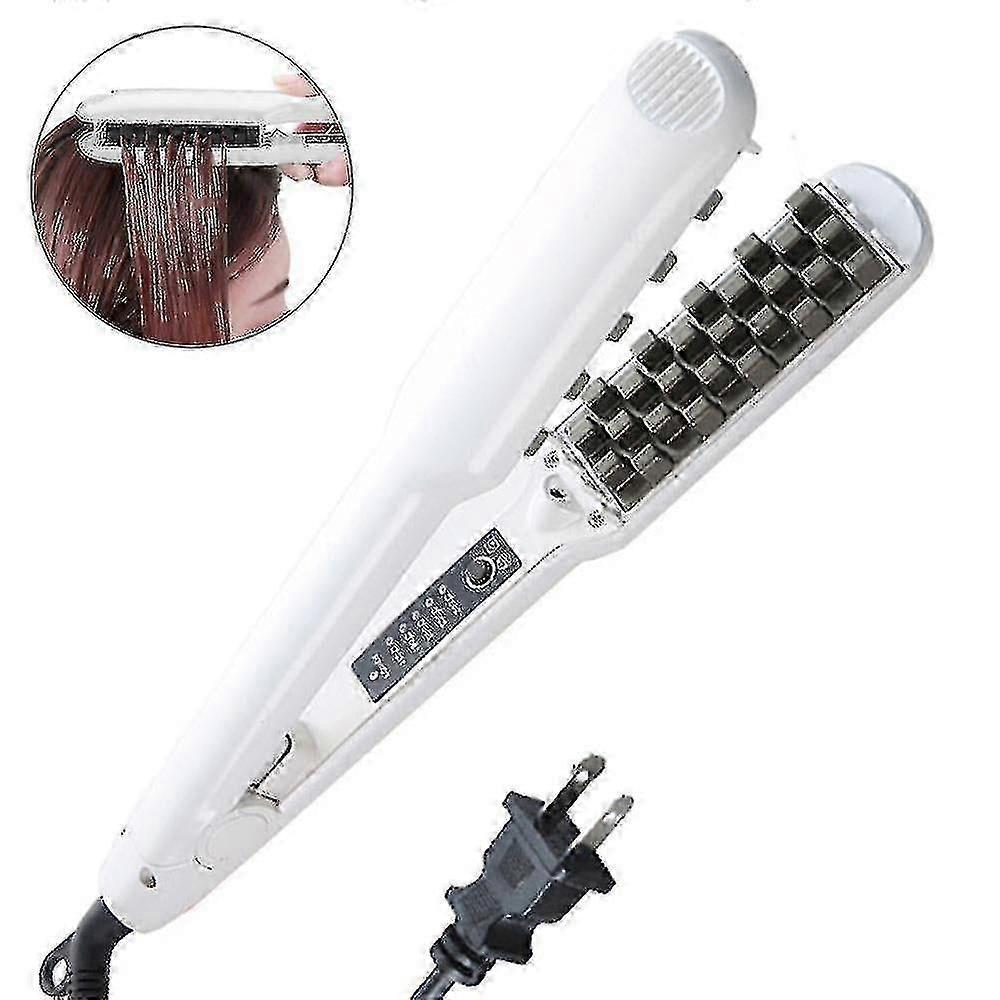 Ceramic Volumizing Hair Iron with Adjustable Temperature & Swivel Cord | Adds Volume for Thicker Hair