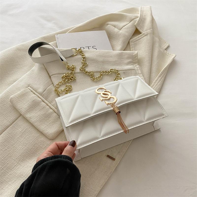 Ретро повседневная сумка-мессенджер с цепочкой женская простая повседневная сумка женская летняя новая модная тенденция 2024 года сумка через плечо