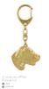 English Setter, Lawerack, Laverack - Gilded Key Ring with Dog In Gift Box, Handbag Decoration, Luxury Accessory by Art-Dog Brand
