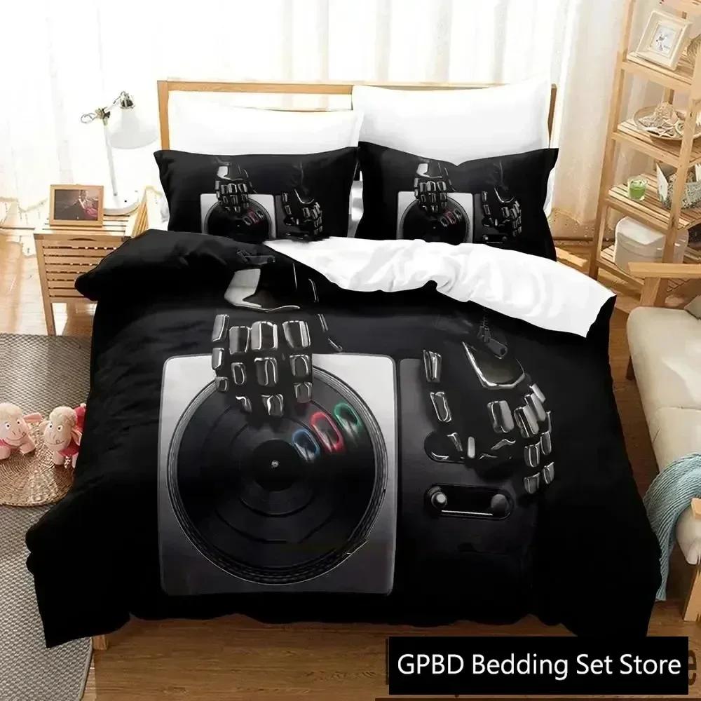Luxury New 3D Print Daft Punk Bedding Set Duvet Cover Bed Set Quilt Cover Pillowcase King Queen Size Boys Adult Bedding Set