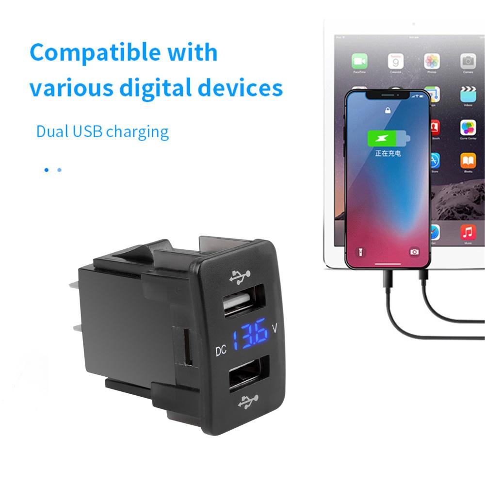 4.2A двухпортовый Toma Fast Phone 12V USB зарядное устройство со светодиодным вольтметром автомобильный USB встроенный разъем адаптер зарядное устройство для Honda Crv CB500X