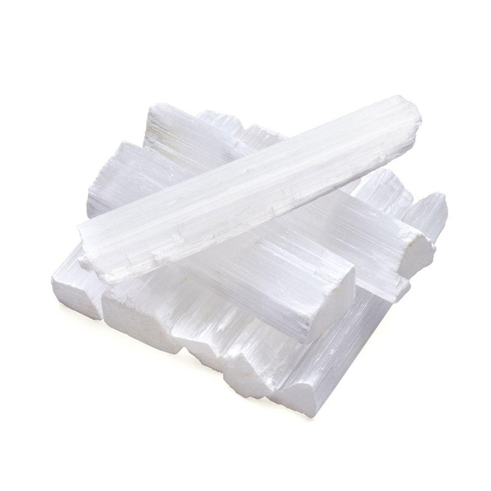 Specimen Jewelry Making White Selenite Wand Natural Gypsum Sticks Healing Stone Crystal Quartz
