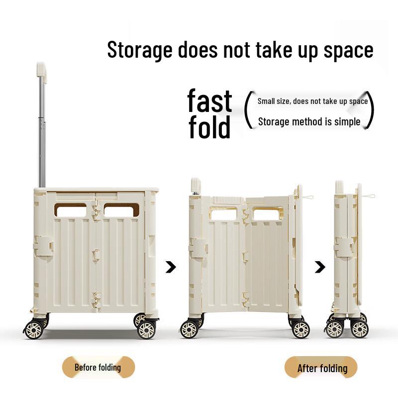 Складная тележка для покупок в багажник автомобиля