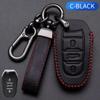Soft Leather Car Key Case Cover Shell Fob Holder For Peugeot 308 408 508 2008 3008 4008 5008 For Citroen C4 C6 C3-XR Accessories